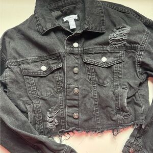 Cropped Forever 21 Jean Jacket S